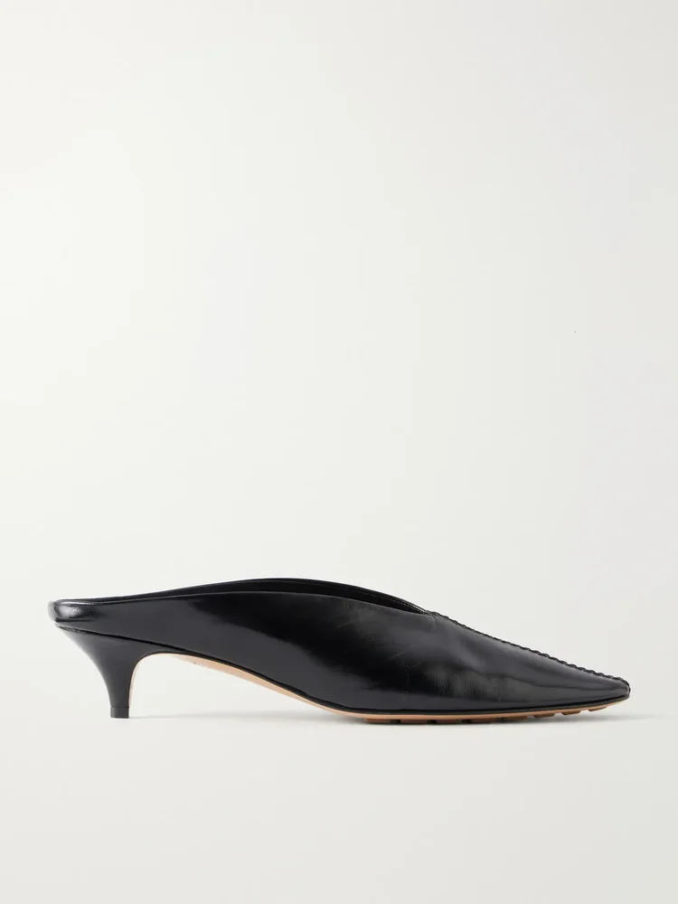 Vesta leather mules