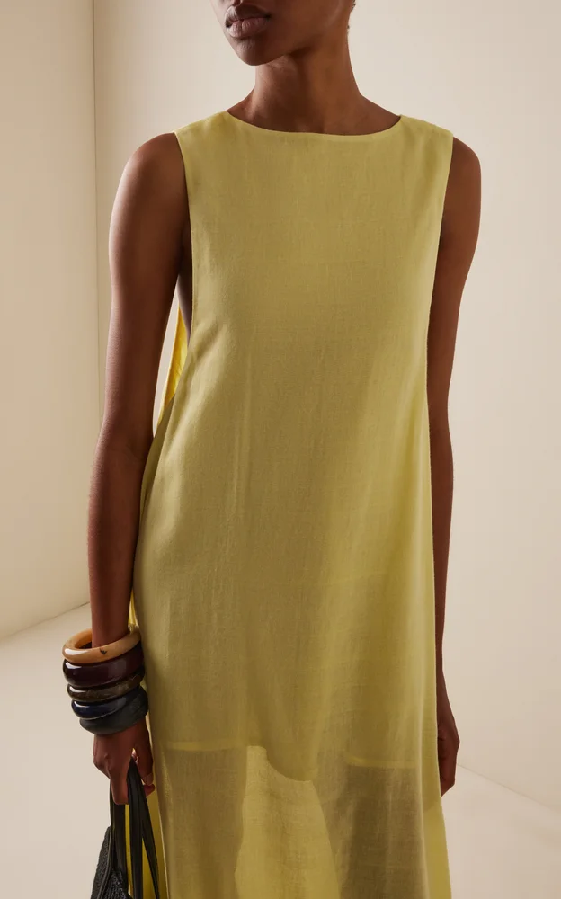 Exclusive The Column Cotton Maxi Dress