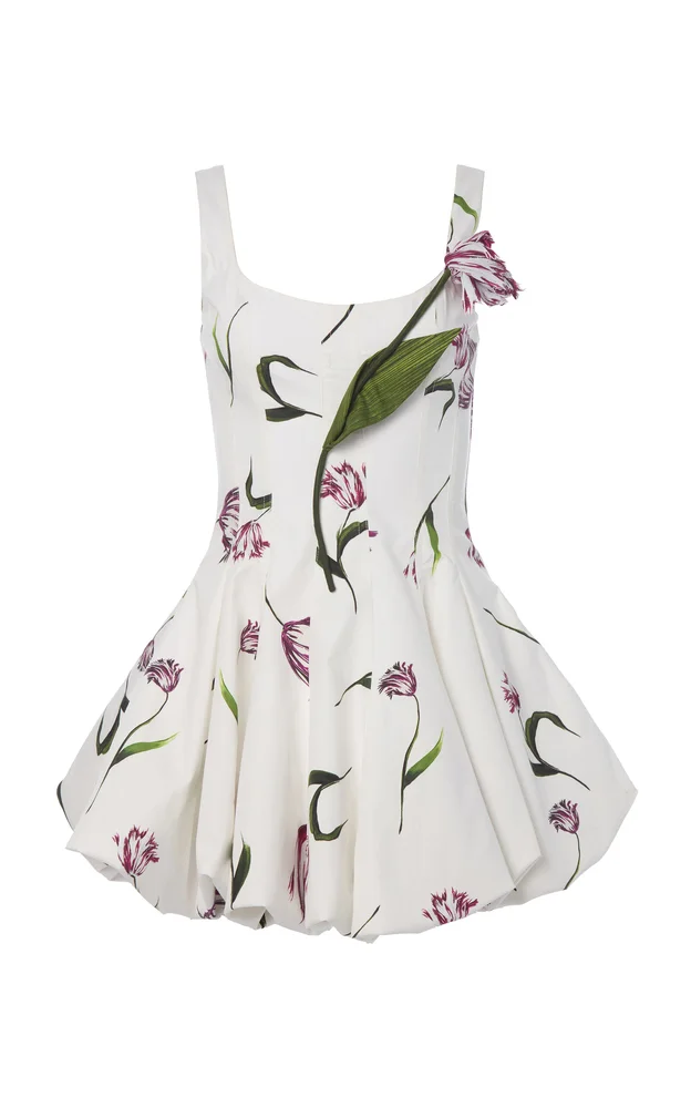 Bubble Cotton Mini Dress