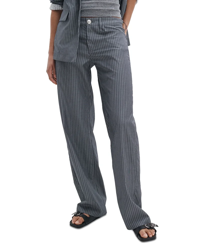 Cam Stripe Low Rise Poplin Pants
