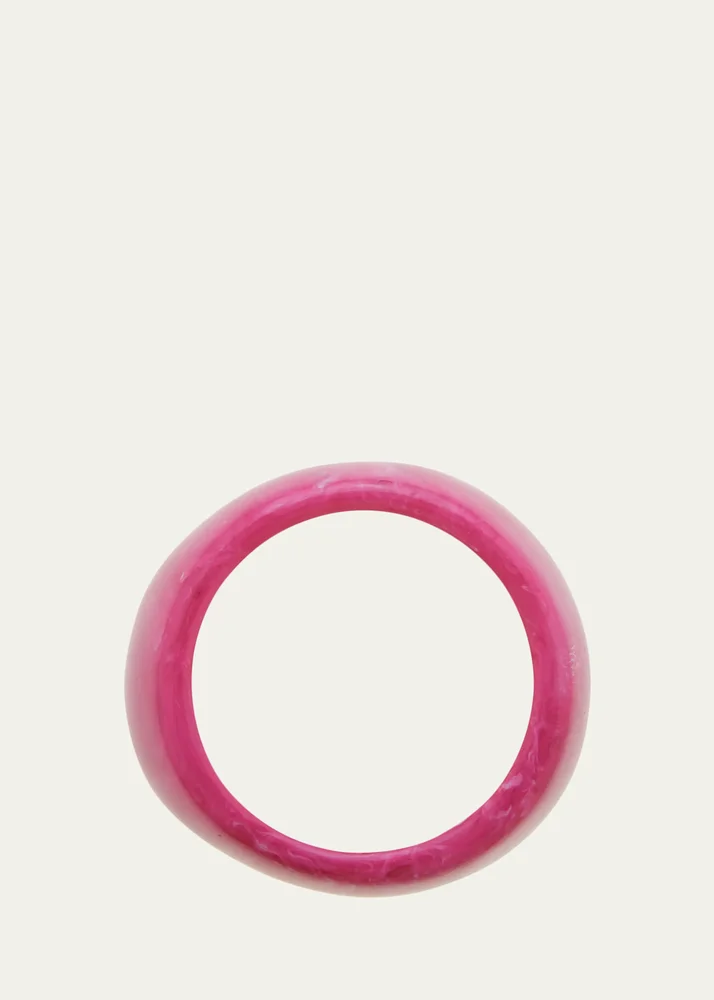 Bright Pink Resin Bangle