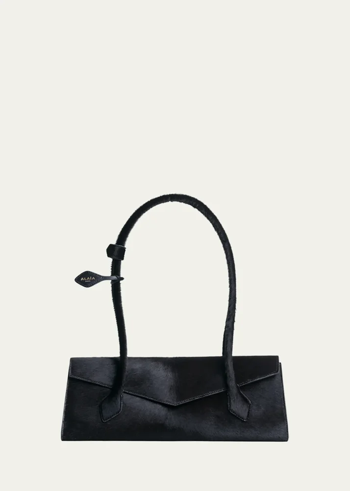 Le Teckel Medium Calf Hair Shoulder Bag