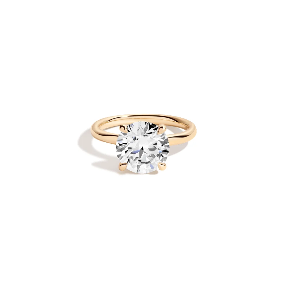 4ct Round Lab Grown Diamond Solitaire Ring