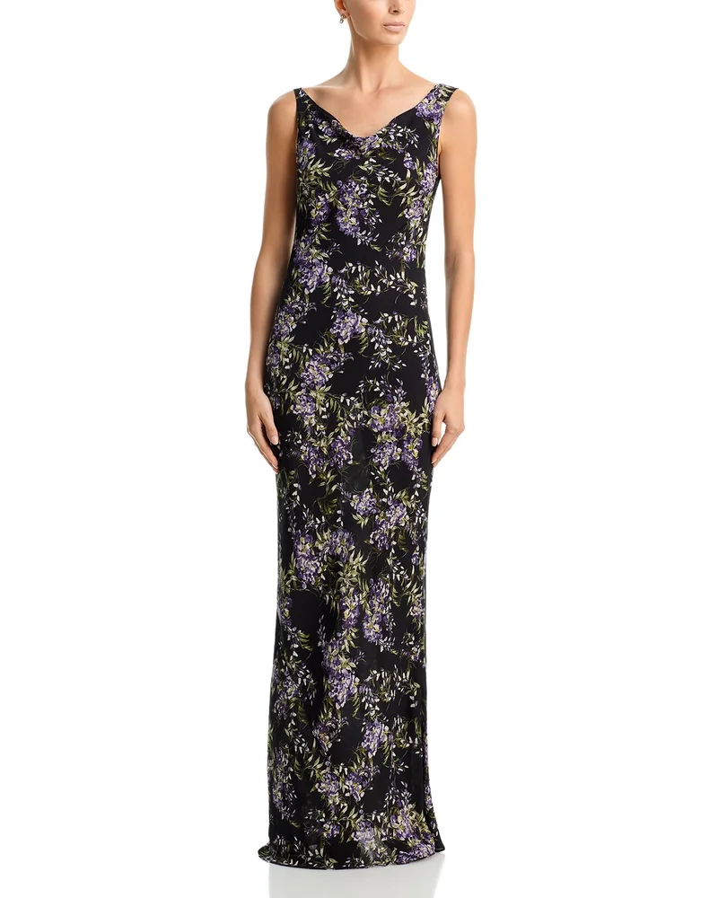 Deep Drape Neck Gown