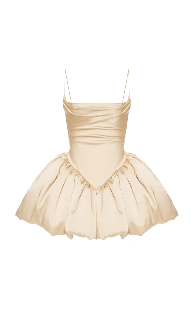 Saris Satin Convertible Mini Dress