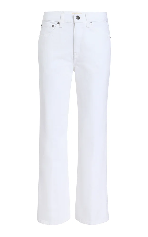 Clara Rigid Mid-Rise Cropped Flared Jeans