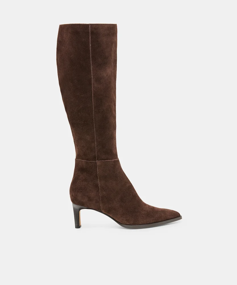Alima Boots Dark Brown Suede