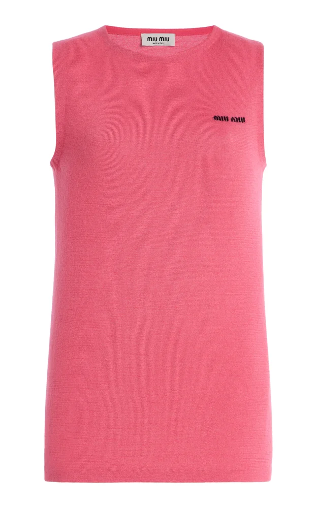Cashmere-Silk Sleeveless Sweater