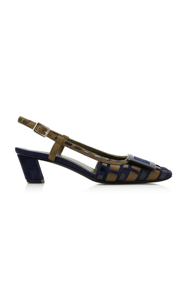 Belle Vivier Infilature Leather Slingback Pump