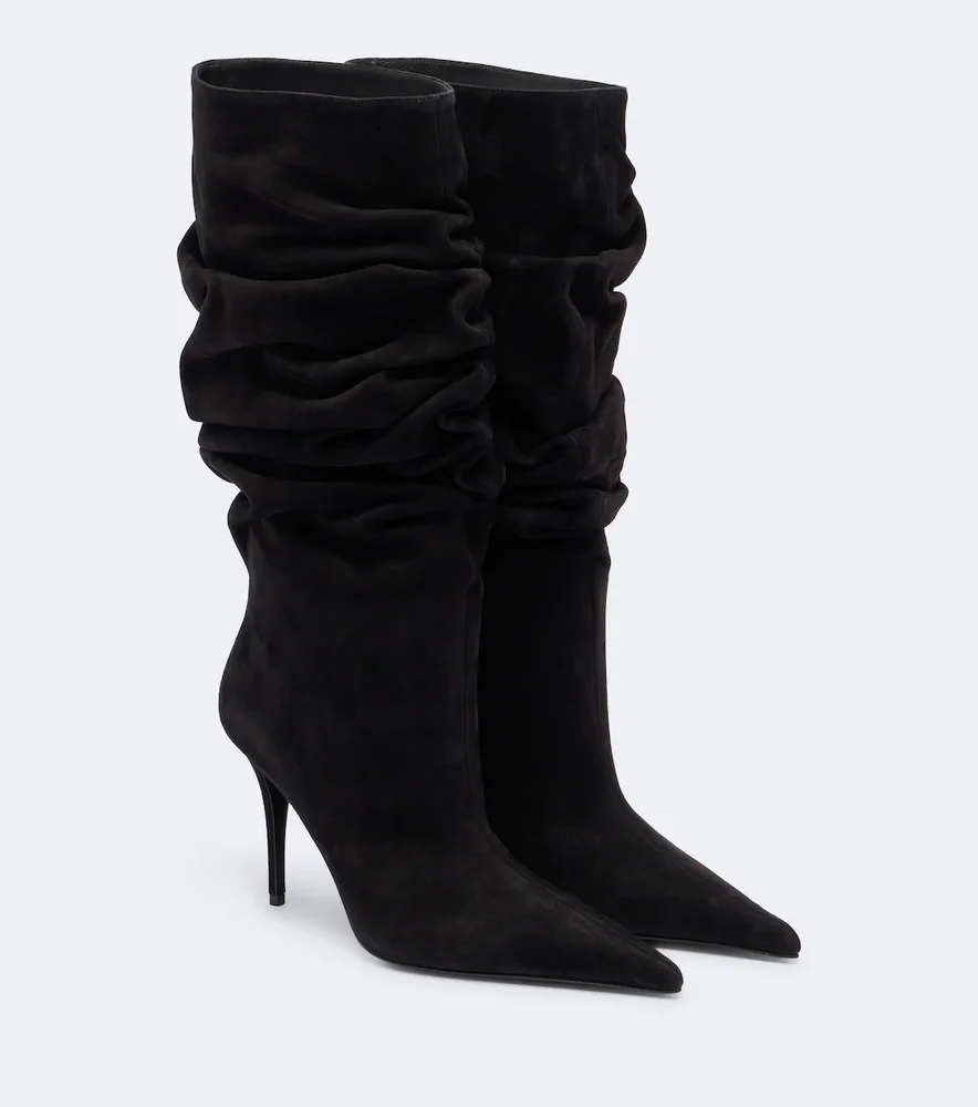 Anok suede mid-calf boots