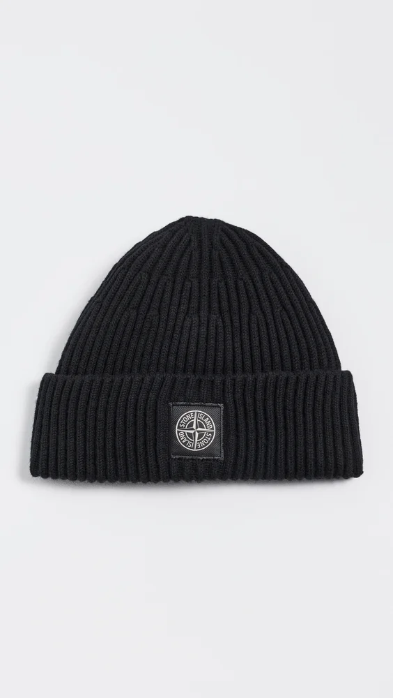 Rib Knit Wool Beanie