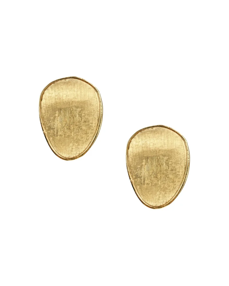 18K Yellow Gold Lunaria Stud Earrings