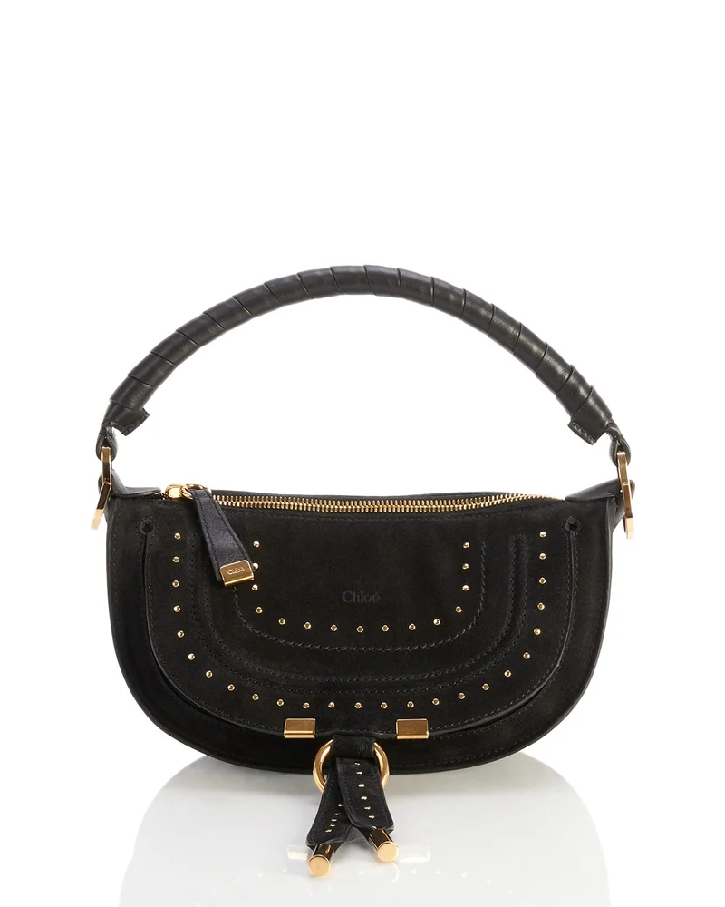 Marcie Mini Suede Saddle Bag