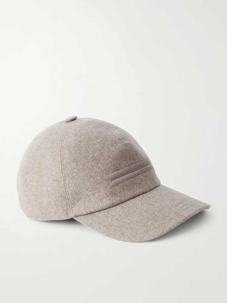 Oasi Logo-Embellished Cashmere Baseball Cap