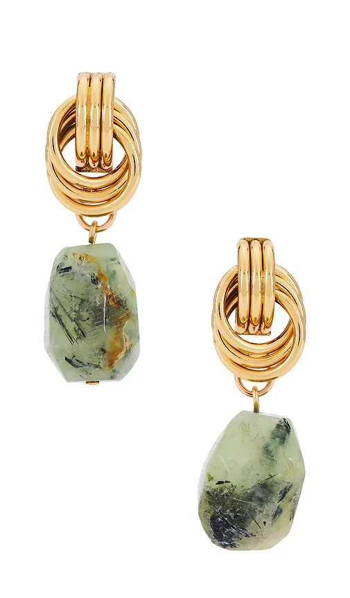 Brielle Knot Stone Drop Earrings