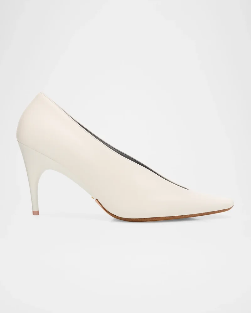 90mm Duchesse Nappa Leather Pumps