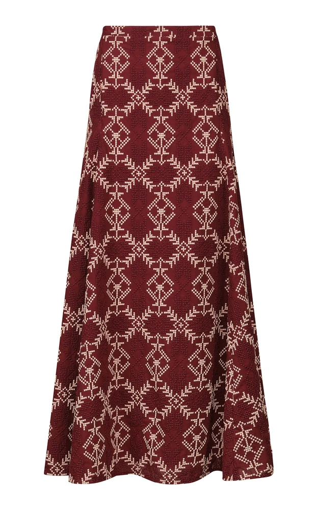 A Song for the Riders Printed Maxi Skirt