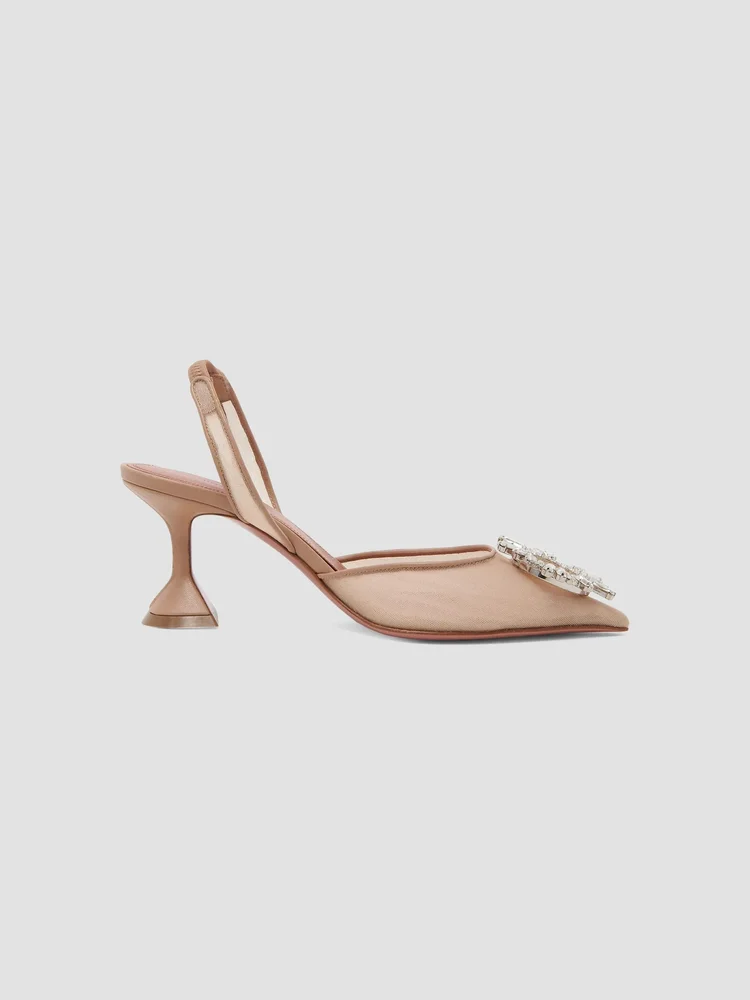 Begum 70MM Mesh Slingback Pumps