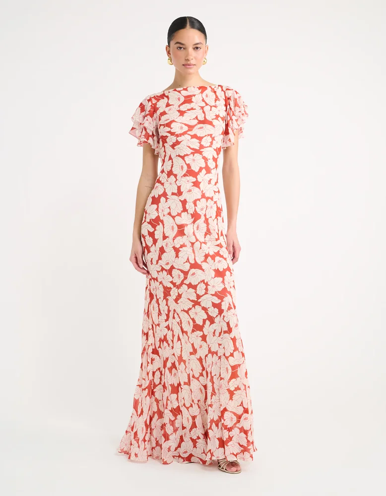 Forevermore Maxi Dress, Sunfaded Poppy