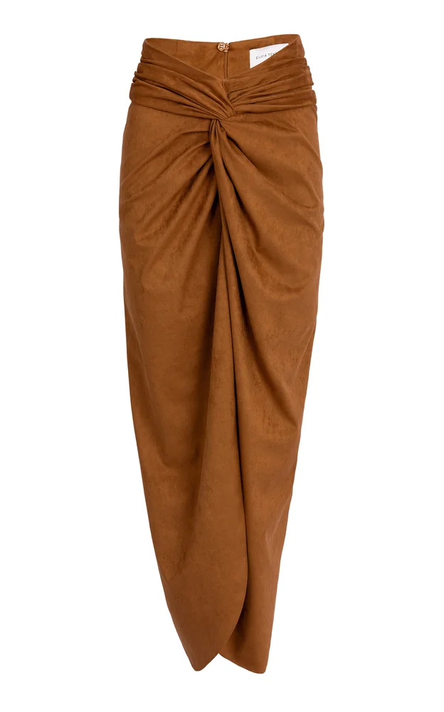 Denise Draped Midi Skirt