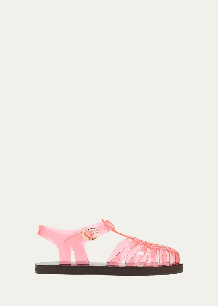 Homeria Transparent Jelly Fisherman Sandals