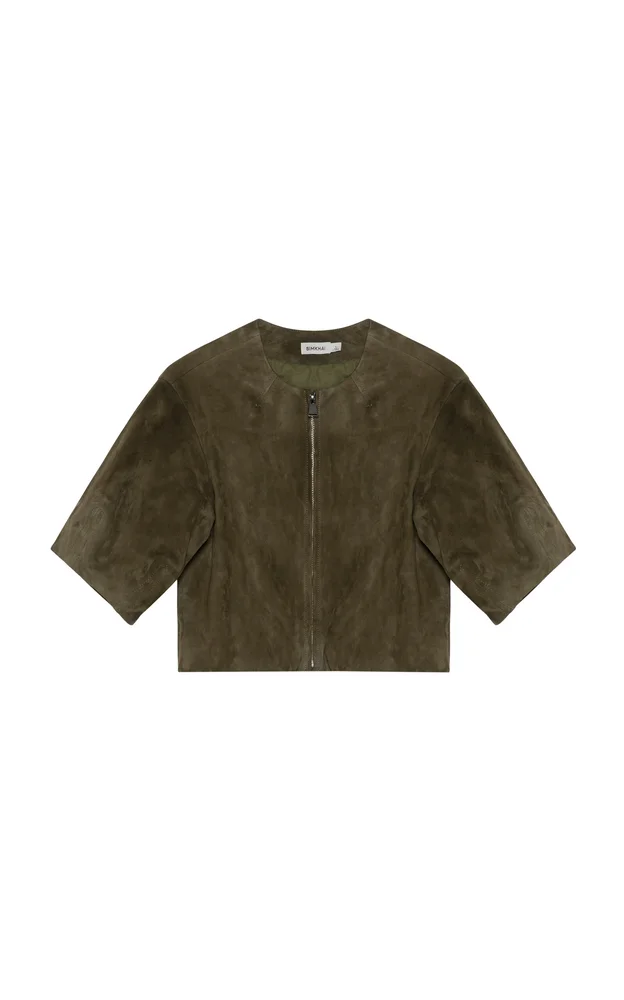 Austyn Short Sleeve Suede Jacket