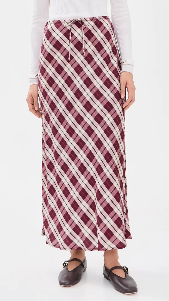 Avery Silky Maxiskirt