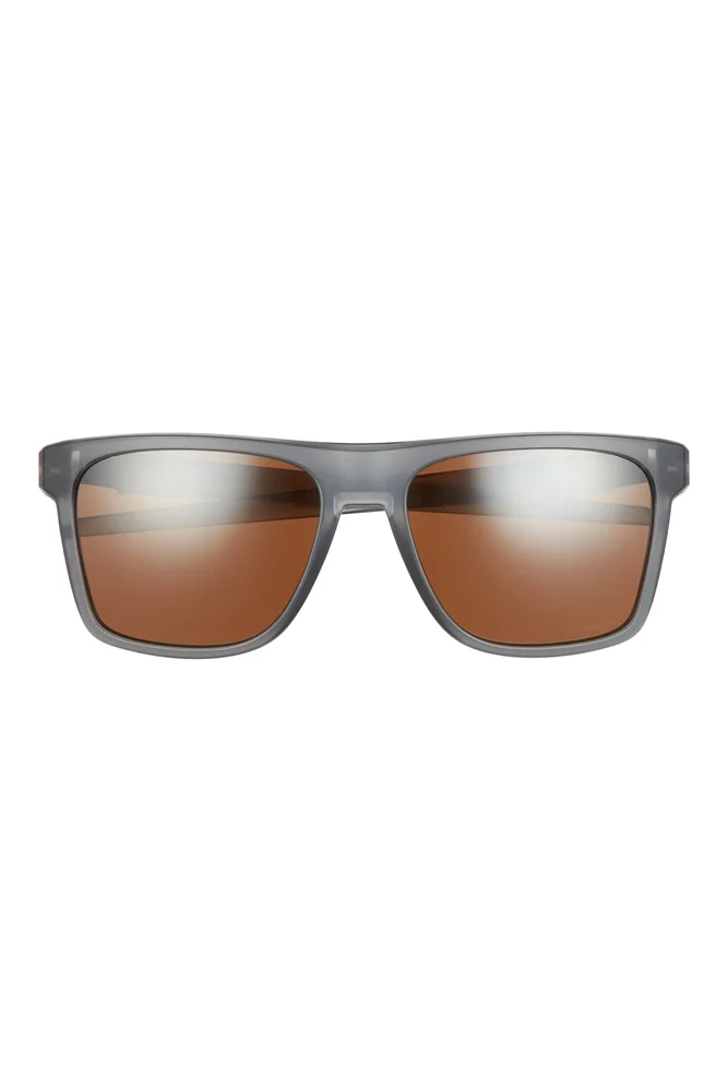 57mm Polarized Rectangular Sunglasses