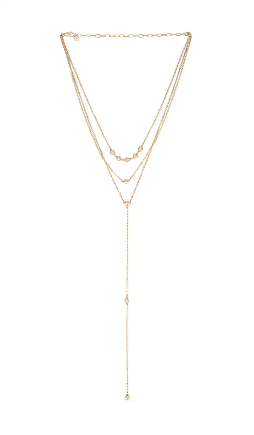 Molten Layered Lariat Necklace