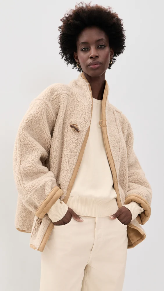 Aspen Reversible Sherpa Toggle Coat