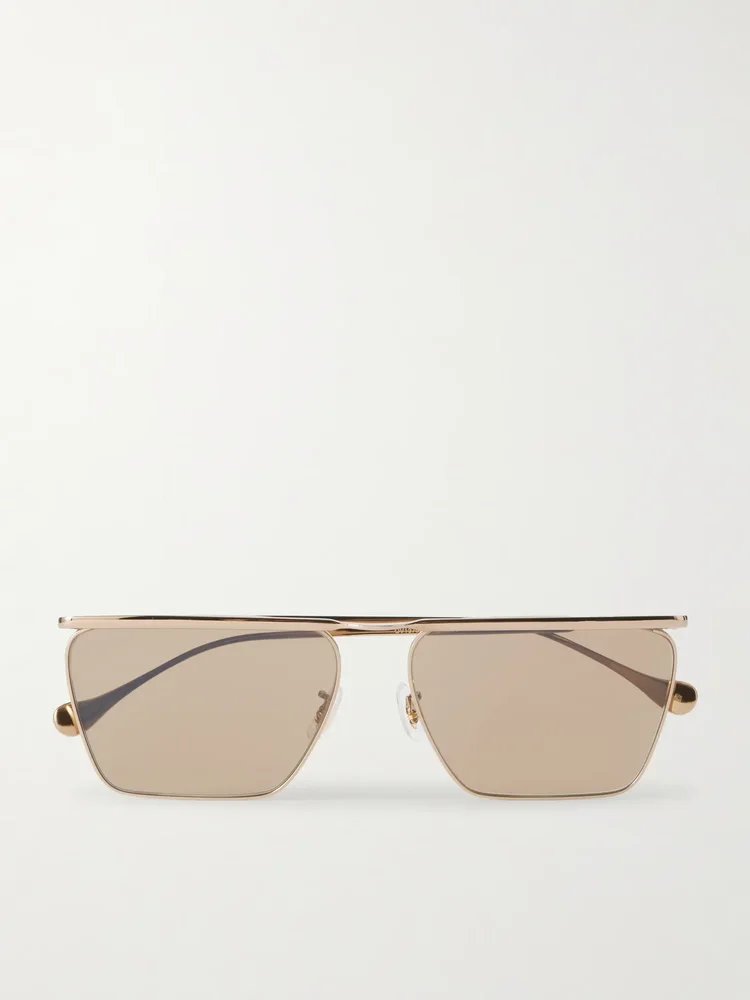 + Jil Sander aviator-style gold-toned sunglasses