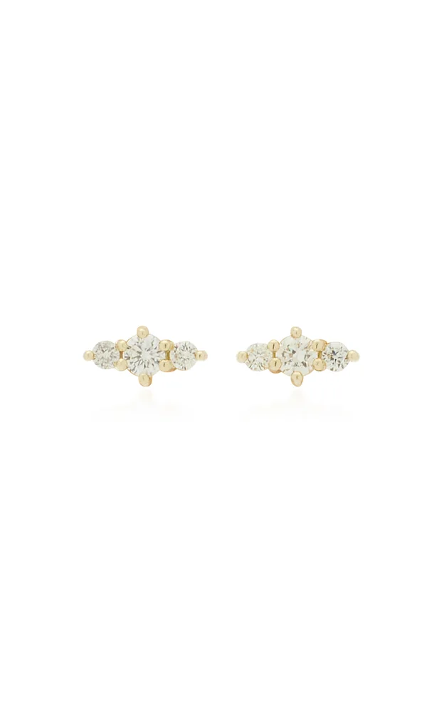 Hanley 14K Yellow Gold Diamond Earrings