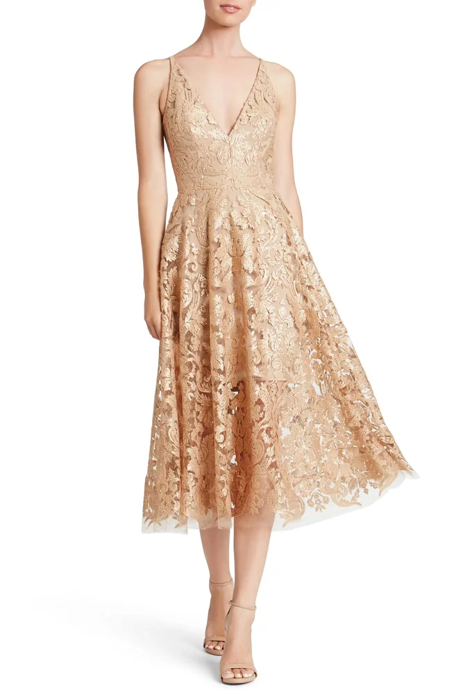 Blair Embellished Fit & Flare Cocktail Dress