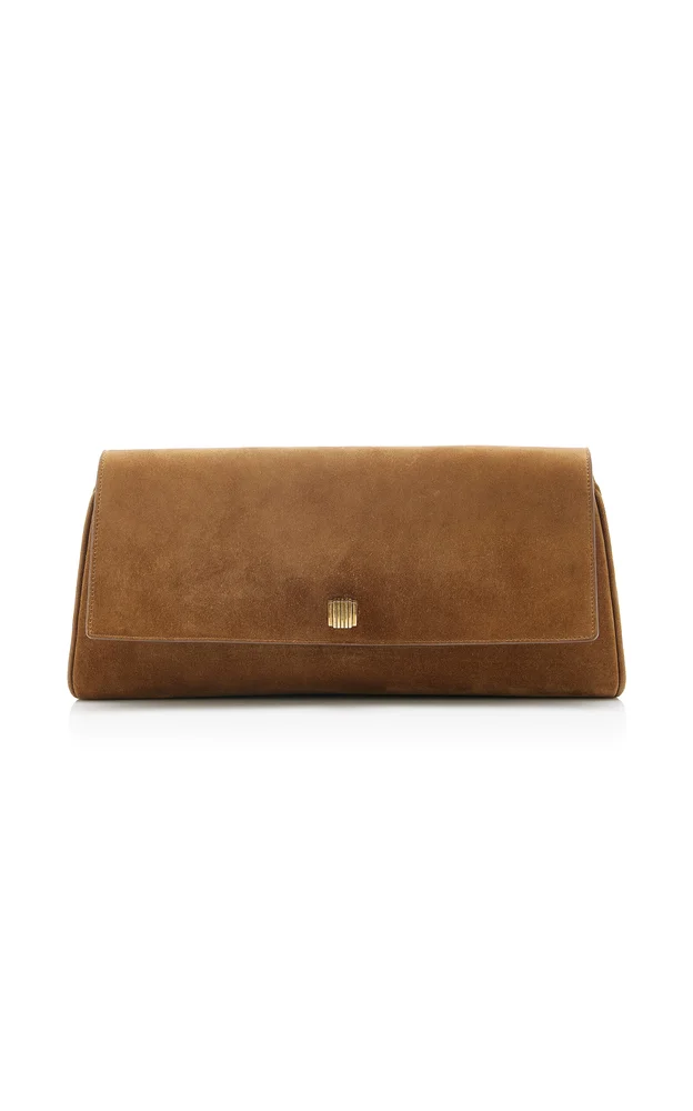 Audrey Suede Clutch