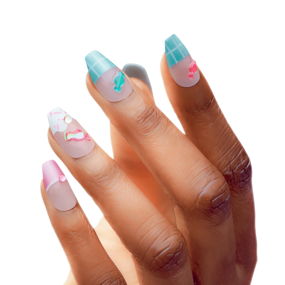 Kiss Nail Drip Sweet Shop Press On Glue Nails - Straight Drippin