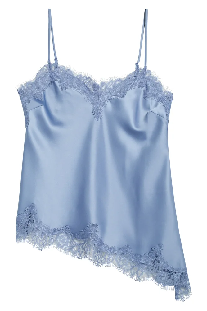 Lace Trim Satin Camisole
