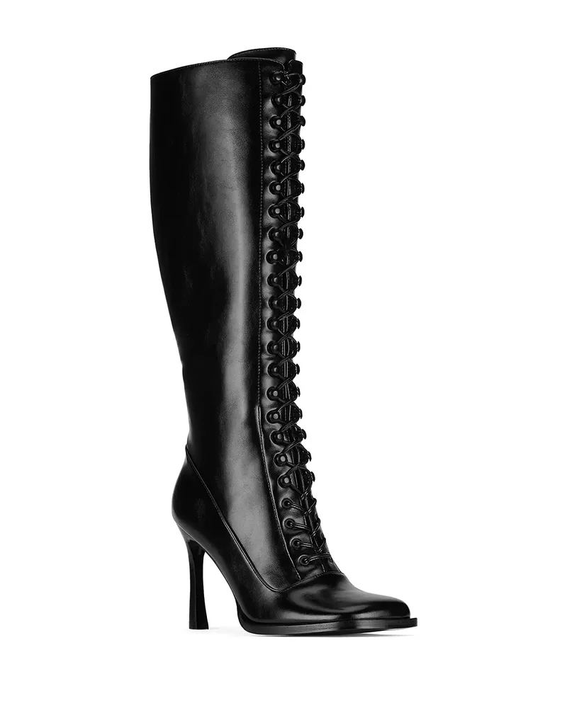 Women's Fanning Leather Knee High Boots