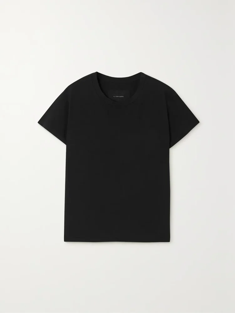 Nili Lotan Brady distressed cotton-jersey T-shirt