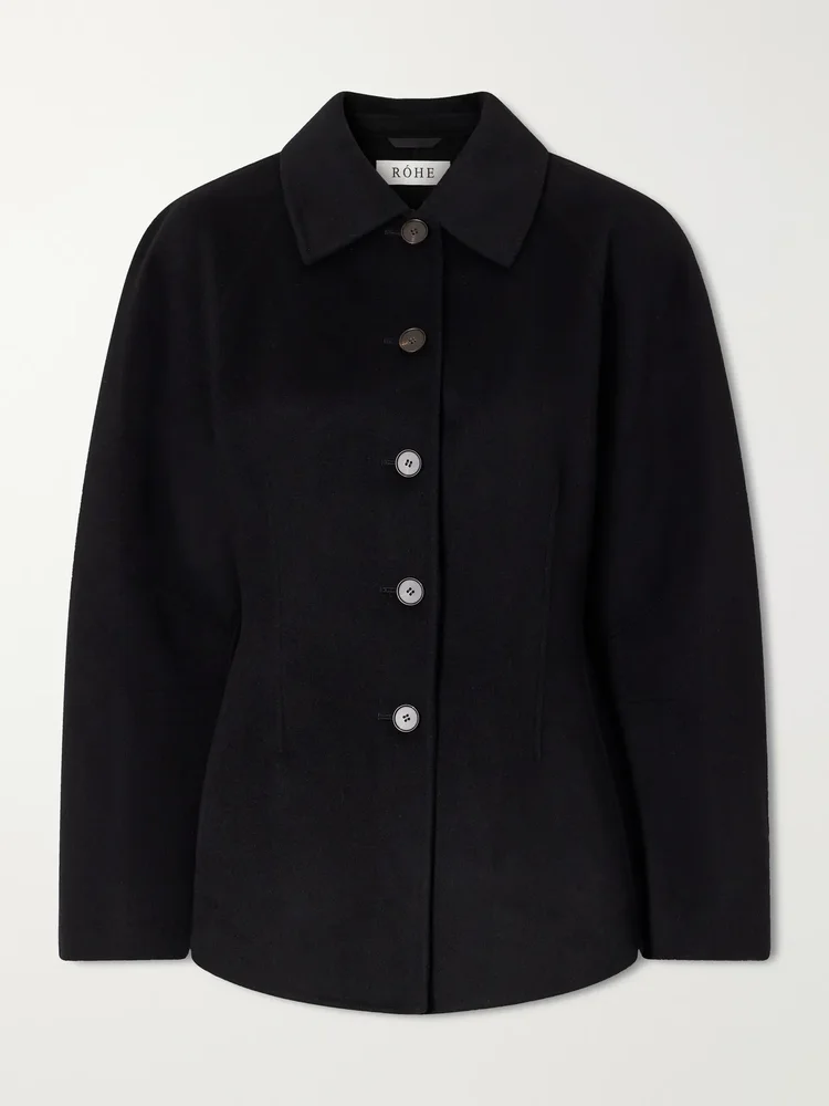 wool and cashmere blend jacket