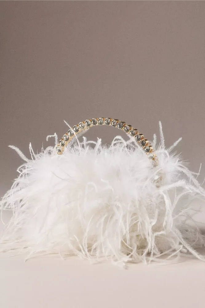 Crystal Feather Handbag