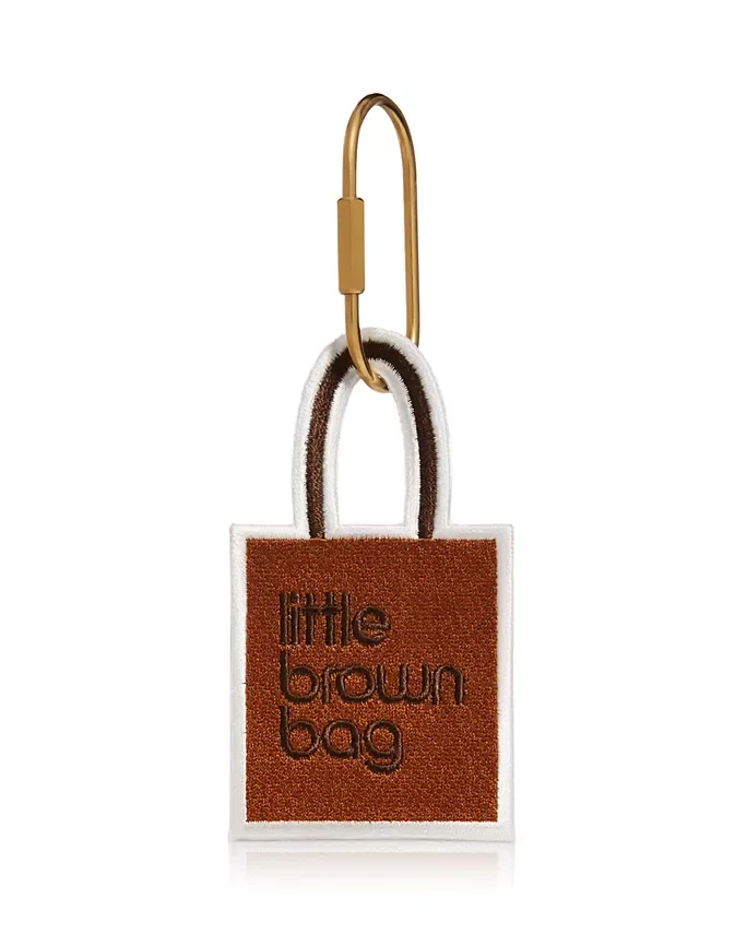 Little Brown Bag Embroidered Bag Charm - Exclusive