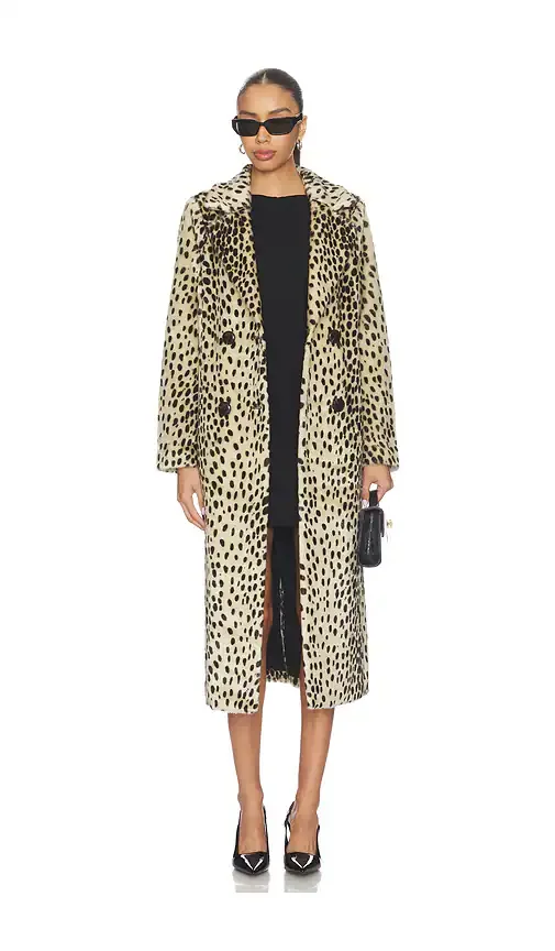 x REVOLVE Perry Faux Fur Coat