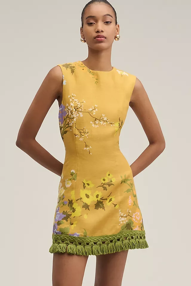 Lovaan Mathilda Linen Mini Dress