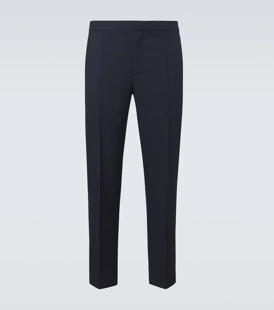 Wool tapered pants