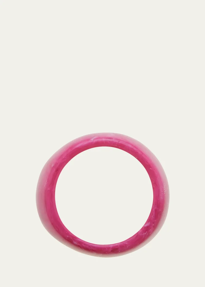 Bright Pink Resin Bangle