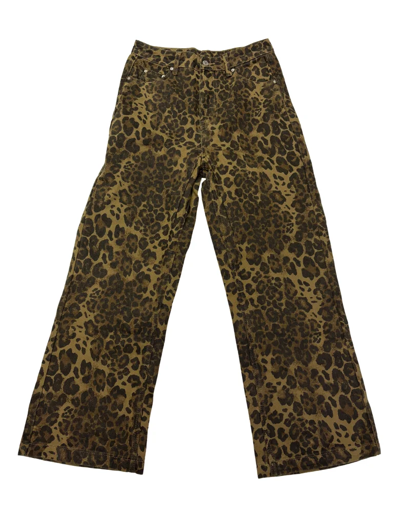 Aelfric Eden - Leopard Print Baggy Jeans - Size 30