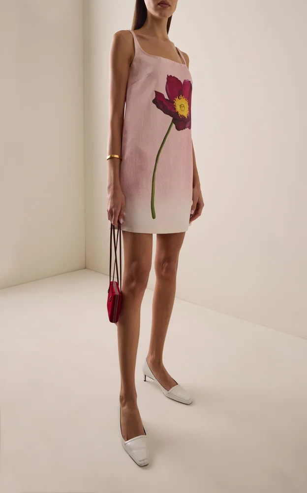 Peony Satin Mini Dress