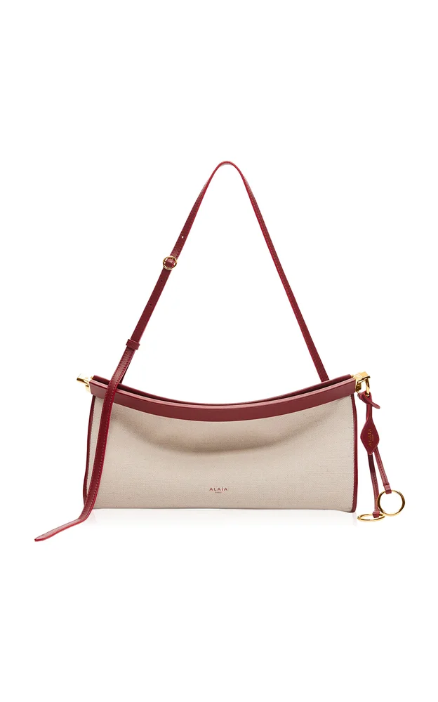 Le Click E/W Leather-Trimmed Bag