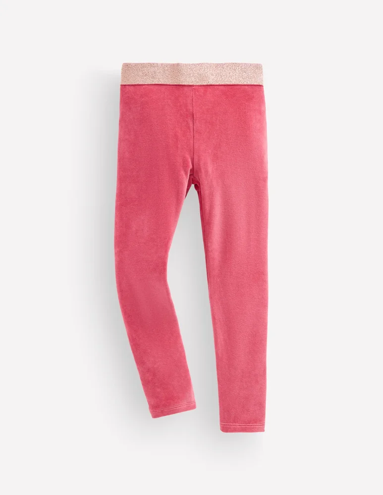 Velvet Leggings-Cherry Blush