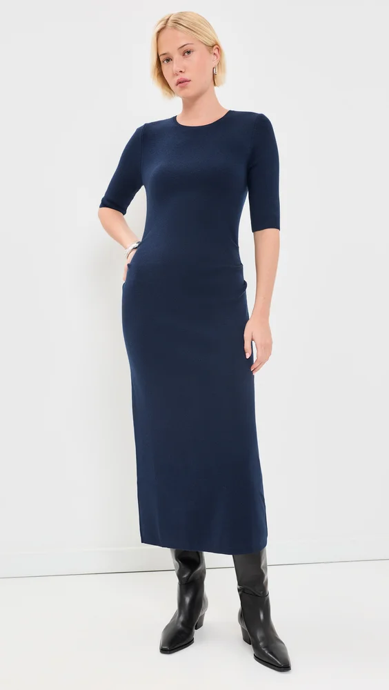 Short Sleeve Knitted Dress